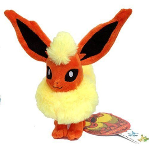 Flareon Pokemon Fire Pokedoll Character Booster Stuffed Animal 7" Plush Toy