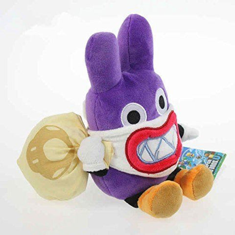 Super Mario Bros Thief Nabbit Rabbit 7 Inch Toddler Stuffed Plush Kids Toys