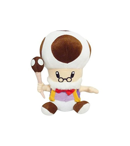 Mario Bro: 10-inch Mushroom Brown Toadsworth Plush Toad Doll