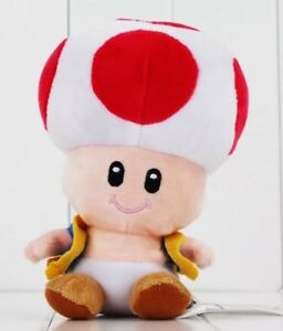 Mario Bro: Super Star Toad 7-inch Plush - Red