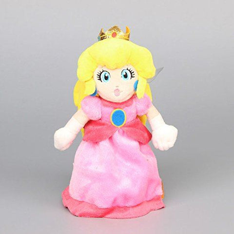 Super Mario Bros Princess Peach 8 Inch Toddler Stuffed Plush Kids Toys