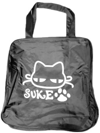 Cafe Kichijoji de: Sukekiyo Black Cat Vinyl Tote Bag