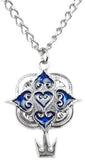 Kingdom Hearts: Blue Series Necklace - Heart & Crown