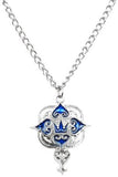 Kingdom Hearts: Blue Series Necklace - Crown & Heartless