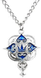 Kingdom Hearts: Blue Series Necklace - Crown & Heartless