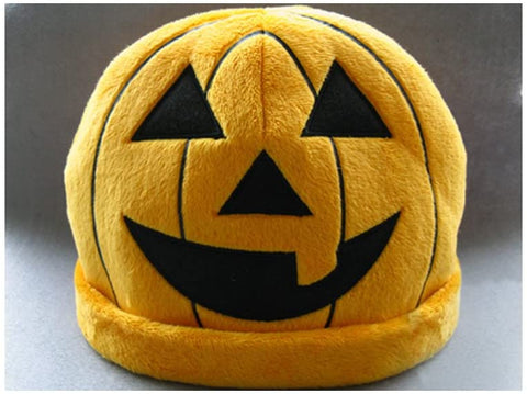 Costume Hat: Halloween Fleece Orange Pumpkin Hat