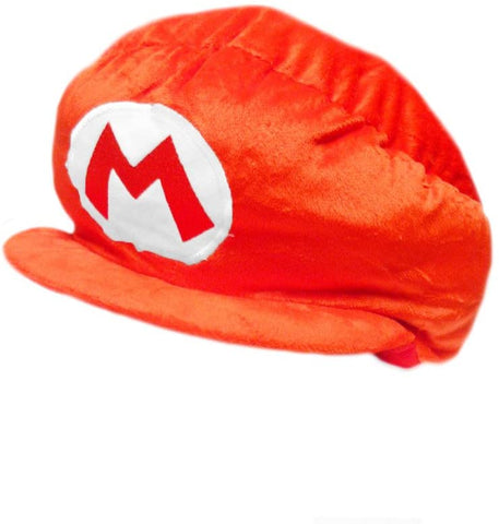 Mario Bro: Plush Cosplay Costume Red Mario Hat Accessory