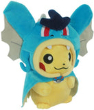 Pokemon Pikachu with Gyarados Cape Cosplay Magikarp Plush Toy Stuffed Animal 8“