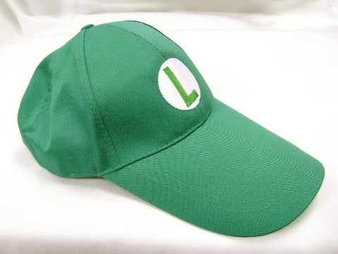 Mario Bro: Green Baseball Cap Luigi Cosplay Hat