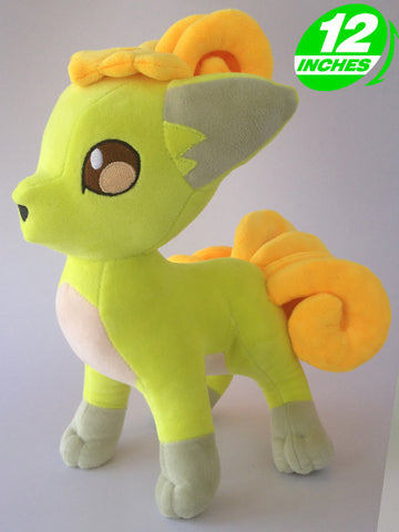 Pokemon Shiny Vulpix Fox Plush Doll 12 inches